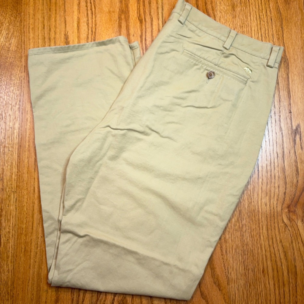 Onward Reserve Chino Pants Mens 40x32 Khaki Straight Stretch Cotton Trousers